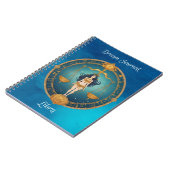 Zodiac Sign Libra Dream Journal Notebook Notizblock (Linke Seite)