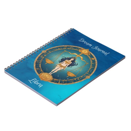 Zodiac Sign Libra Dream Journal Notebook Notizblock (Linke Seite)