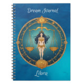 Zodiac Sign Libra Dream Journal Notebook Notizblock (Vorderseite)