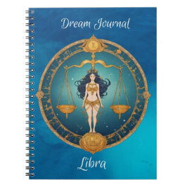 Zodiac Sign Libra Dream Journal Notebook Notizblock