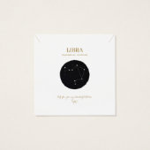 Zodiac Sign Libra Juwelier Display Card (Rückseite)