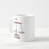 Zodiac Sign Libra Kaffeetasse (Vorderseite Links)
