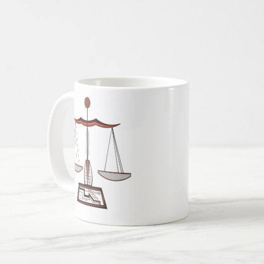 Zodiac Sign Libra Kaffeetasse (Vorderseite Links)