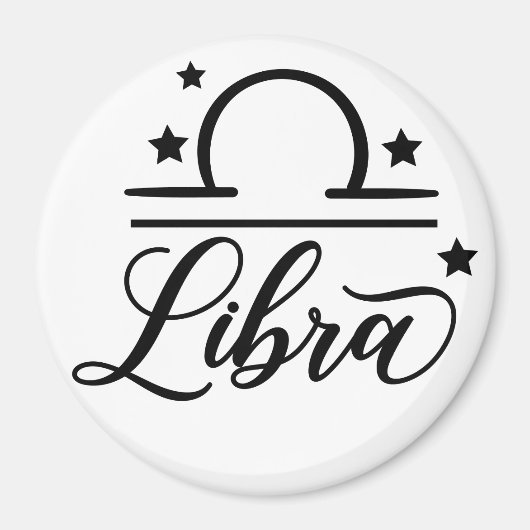 Zodiac Sign Libra Magnet (Vorne)