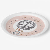 Zodiac Sign Libra Pappteller (Schrägansicht)