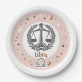 Zodiac Sign Libra Pappteller (Vorderseite)