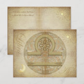 Zodiac Sign Libra Postkarte (Vorne/Hinten)