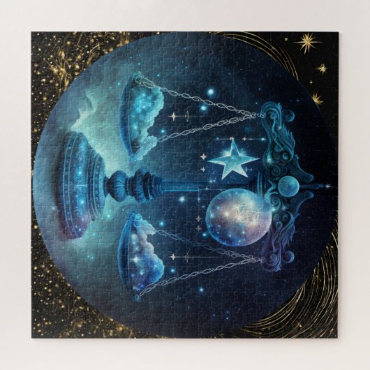 Zodiac Sign Libra Puzzle, 20"x20" 676 Stk. Puzzle (Horizontal)