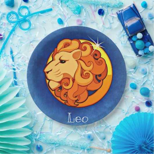 Zodiac_Sign_Lion Pappteller (Party)