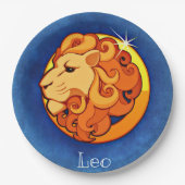Zodiac_Sign_Lion Pappteller (Vorderseite)