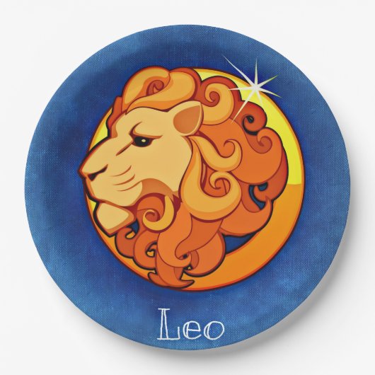Zodiac_Sign_Lion Pappteller (Vorderseite)