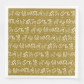 Zodiac Sign Paper Napkin(Gelb) Serviette (Vorderseite)