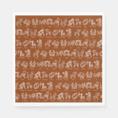 Zodiac Sign Paper Napkin(Orange) Serviette (Vorderseite)