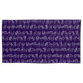 Zodiac Sign Pillow Case (Lila Set von zwei) Kissenbezug (Vorderseite-Links)