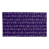 Zodiac Sign Pillow Case (Lila Set von zwei) Kissenbezug (Rückseite-Rechts)