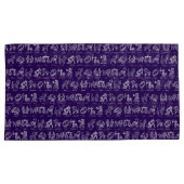 Zodiac Sign Pillow Case (Lila Set von zwei) Kissenbezug (Vorderseite-Rechts)