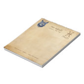 Zodiac Sign Pisces & Celestial Cat - Notepad Notizblock (Rotiert)