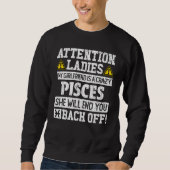 Zodiac Sign Pisces Girlfriend Graphic Sweatshirt (Vorderseite)