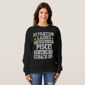 Zodiac Sign Pisces Girlfriend Graphic Sweatshirt (Vorne ganz)
