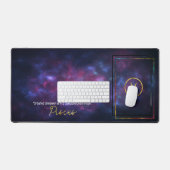 Zodiac Sign Pisces Nebula Galaxy Maus Pad Schreibtischunterlage (Tastatur & Maus)