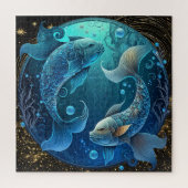 Zodiac Sign Pisces Puzzle, 20"x20" 676 Stk. Puzzle (Vertikal)