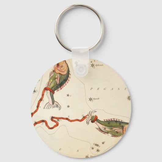 "Zodiac Sign: Pisces" Schlüsselanhänger (Vorderseite)