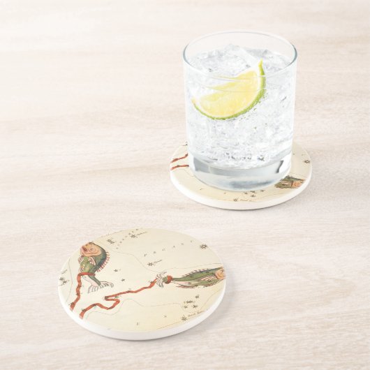 "Zodiac Sign: Pisces" Untersetzer (Seite)