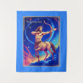 Zodiac Sign Sagittarius als Celestial Archer Wandteppich (Vorderseite)