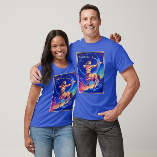 Zodiac Sign Sagittarius as the Celestial Archer T-Shirt (Unisex)