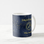Zodiac Sign Sagittarius & Celestial Cat Tasse (VorderseiteRechts)