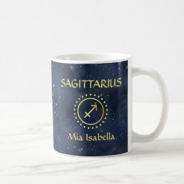 Zodiac Sign Sagittarius & Celestial Cat Tasse
