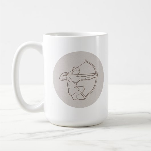 Zodiac sign Sagittarius Kaffeetasse (Links)