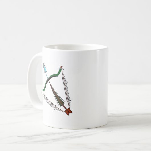 Zodiac Sign Sagittarius Kaffeetasse (Vorderseite Links)
