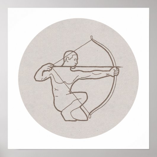 Zodiac sign Sagittarius Poster (Vorne)