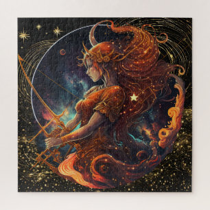 Zodiac Sign Sagittarius Puzzle, 20"x20" 676 Stk. Puzzle