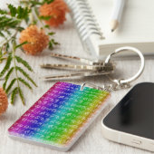 Zodiac Sign Schlüsselanhänger (heller Regenbogen) (Vorderseite rechts)