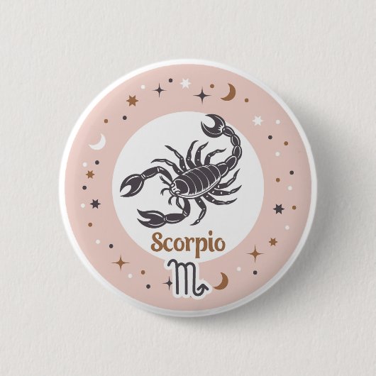 Zodiac Sign Scorpio Button (Vorderseite)