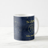 Zodiac Sign Scorpio & Celestial Cat Tasse (VorderseiteRechts)
