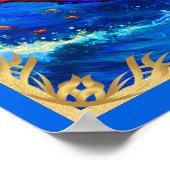 Zodiac Sign Scorpio Emerging from Deep Waters Poster (Ecke)