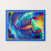Zodiac Sign Scorpio Emerging from Deep Waters Puzzle (Horizontal)