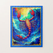 Zodiac Sign Scorpio Emerging from Deep Waters Puzzle (Vertikal)