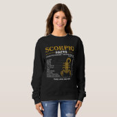 Zodiac Sign Scorpio Facts October November Sweatshirt (Vorne ganz)