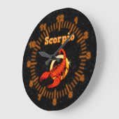 Zodiac sign Scorpio Große Wanduhr (Winkel)