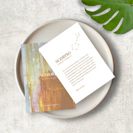 Zodiac Sign Scorpio Juwelier Display Card