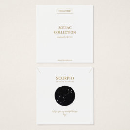 Zodiac Sign Scorpio Juwelier Display Card