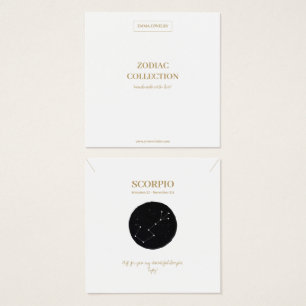 Zodiac Sign Scorpio Juwelier Display Card