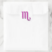 Zodiac sign Scorpio Runder Aufkleber (Tasche)