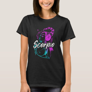 Zodiac Sign Scorpio Schönes Mädchen Geboren im Okt T-Shirt