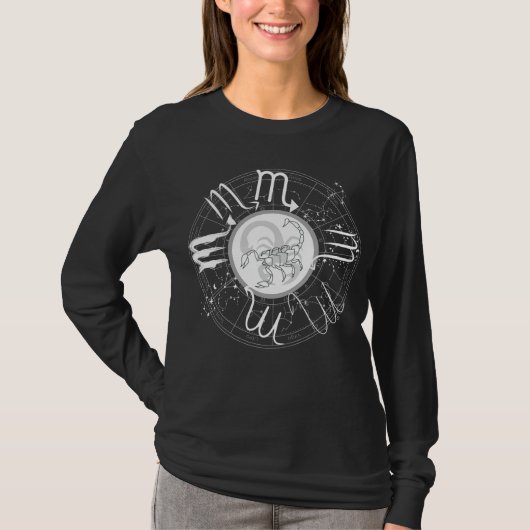 Zodiac Sign Scorpio T-Shirt (Vorderseite)