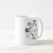 Zodiac Sign Scorpio.w Cust.Name Kaffeetasse (VorderseiteRechts)